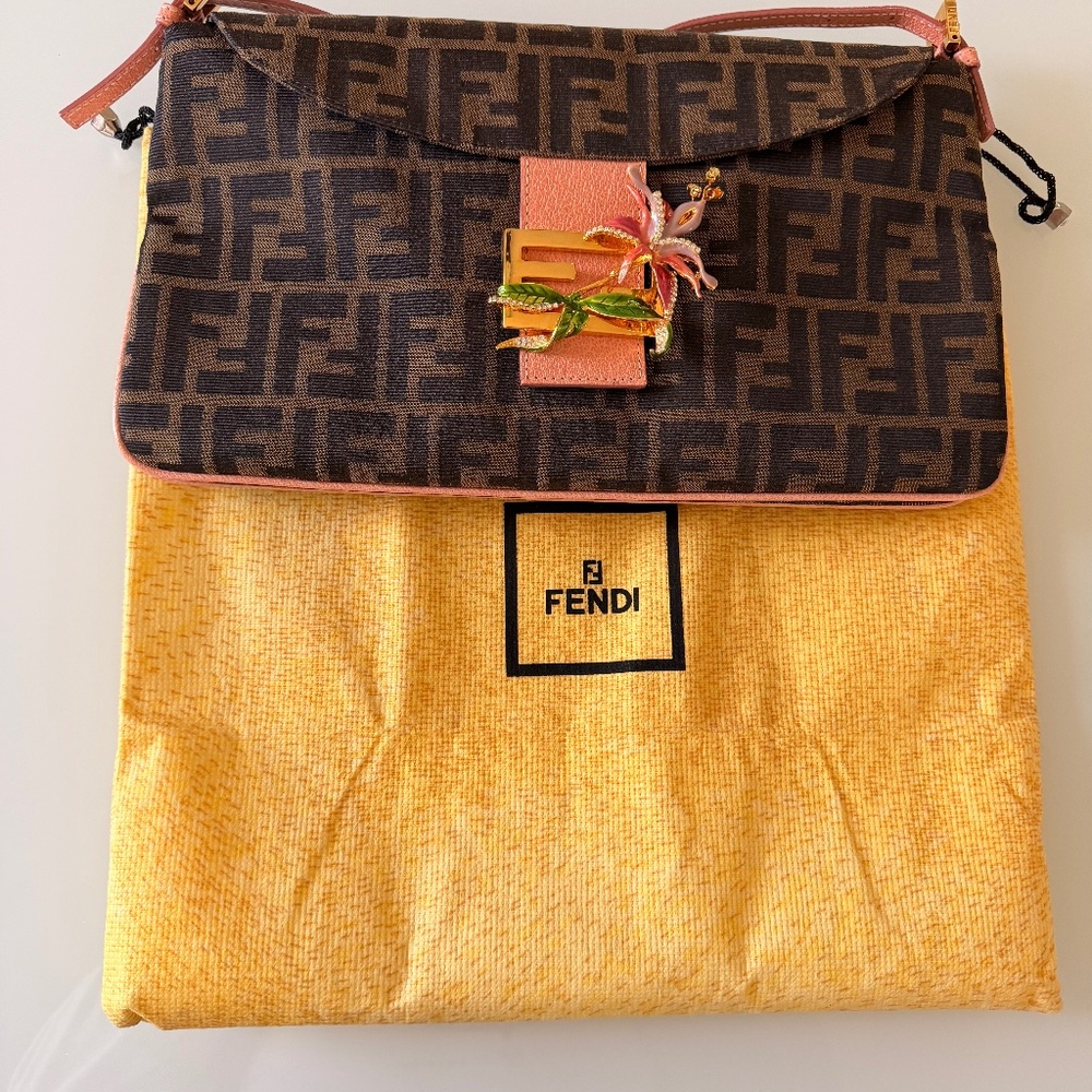 Fendi/Women's Shoulder Bag/Brown/Monogram/Vintage/Authentic-Italy